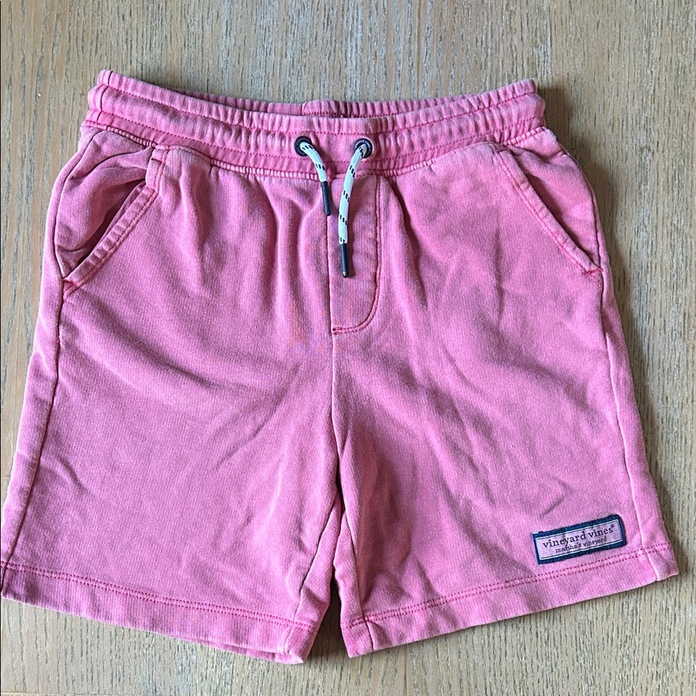 Vineyard Vines Pink Cotton Terry Drawstring Shorts